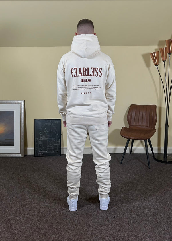 Fearless Outlaw Icon Hoodie Tracksuit - Natural Raw