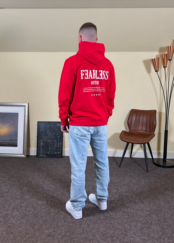 Fearless Outlaw Icon Hoodie - Red