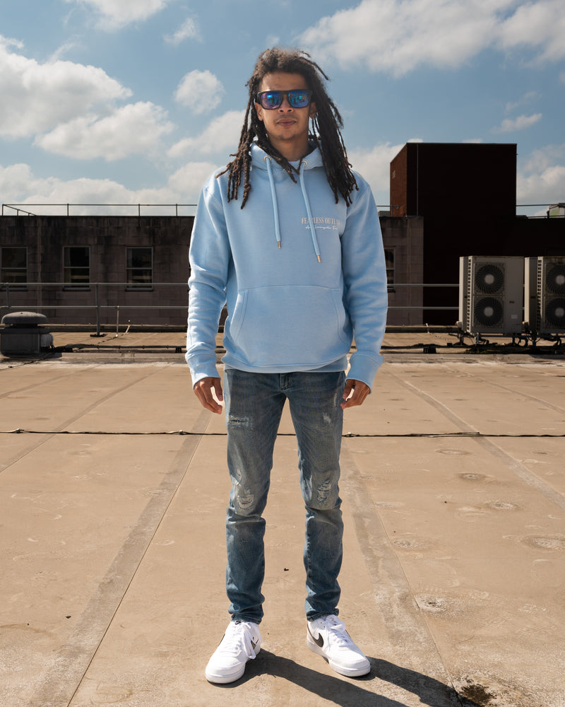 Fearless Outlaw Atley Luxe Hoodie - Sky Blue