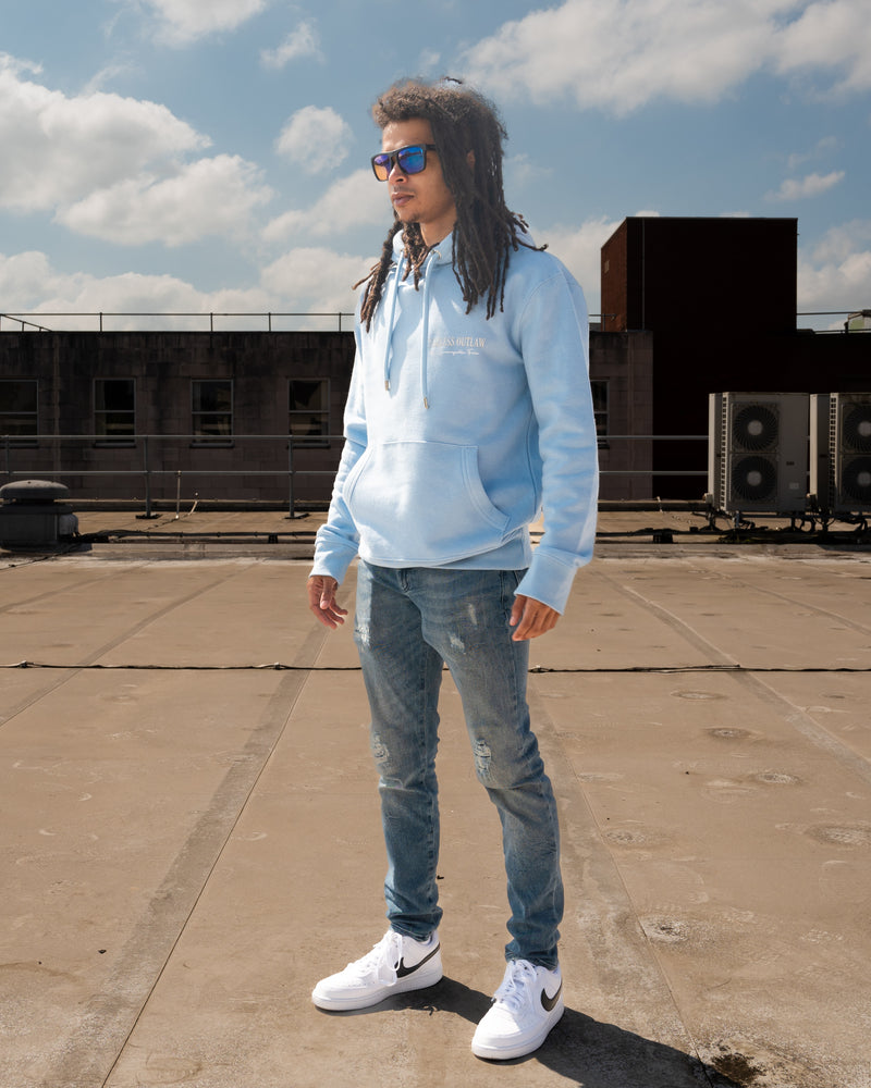 Fearless Outlaw Atley Luxe Hoodie - Sky Blue