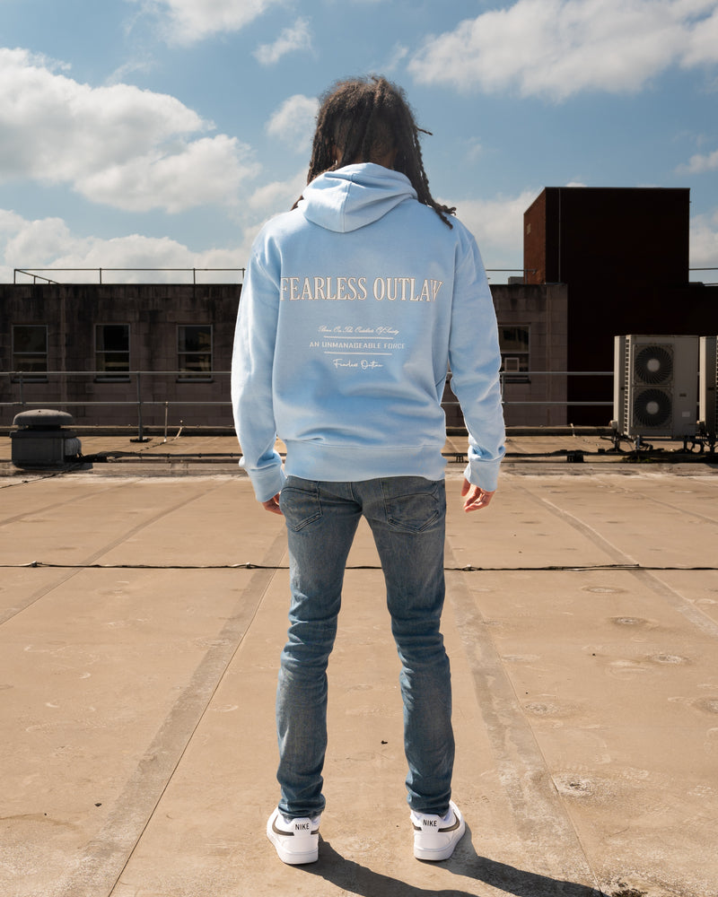 Fearless Outlaw Atley Luxe Hoodie - Sky Blue