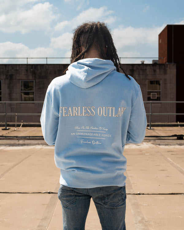 Fearless Outlaw Atley Luxe Hoodie - Sky Blue