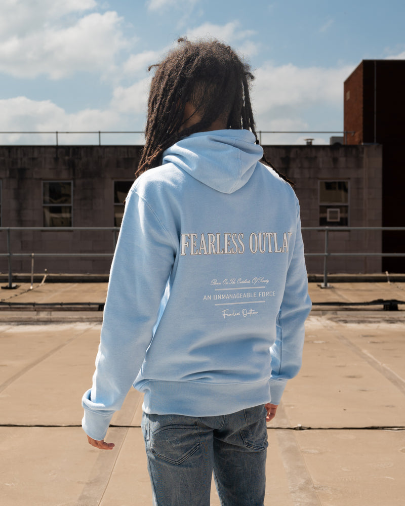 Fearless Outlaw Atley Luxe Hoodie - Sky Blue