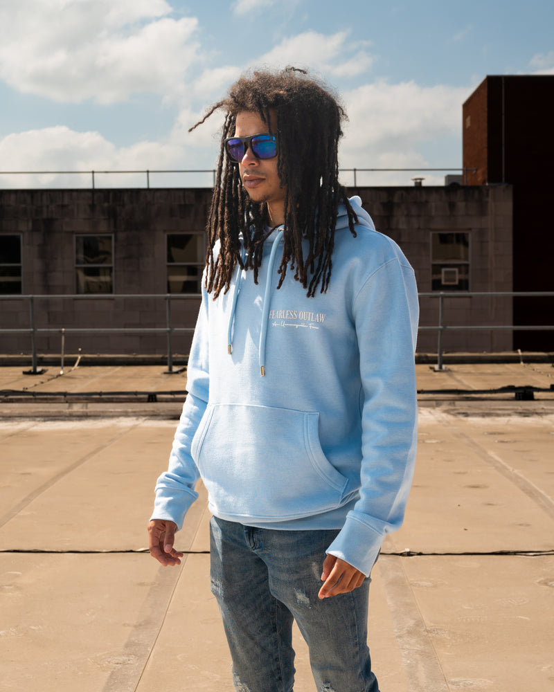 Fearless Outlaw Atley Luxe Hoodie - Sky Blue