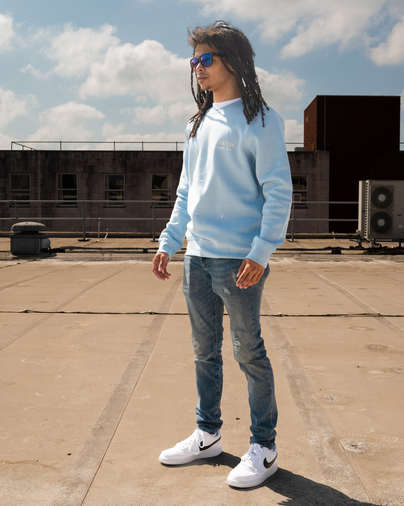 Fearless Outlaw Atley Luxe Sweater - Sky Blue