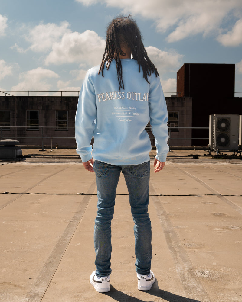 Fearless Outlaw Atley Luxe Sweater - Sky Blue