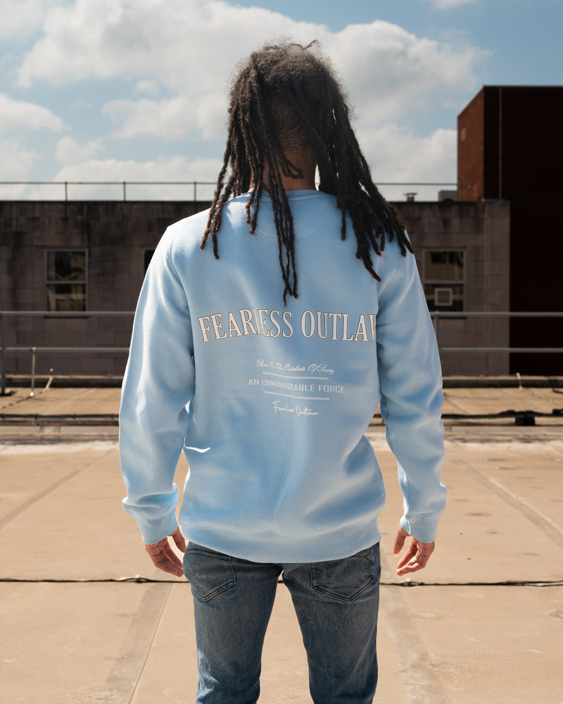 Fearless Outlaw Atley Luxe Sweater - Sky Blue