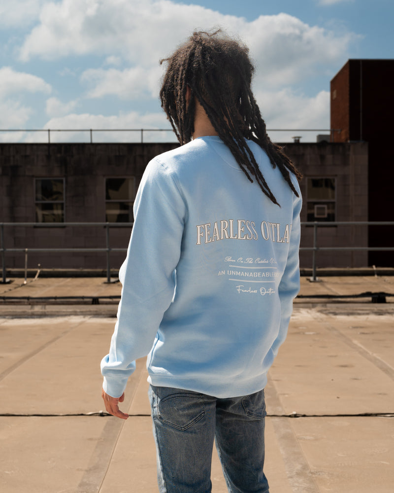 Fearless Outlaw Atley Luxe Sweater - Sky Blue