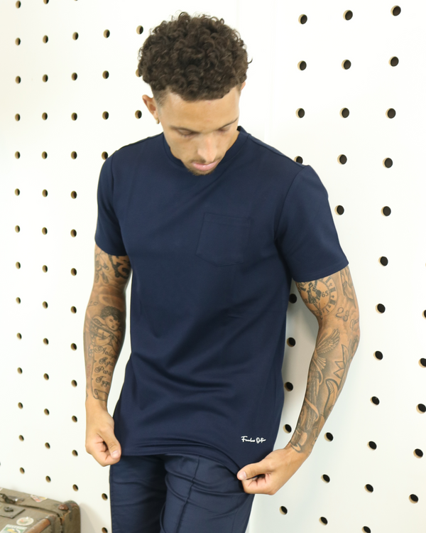 Fearless Outlaw Refined Pocket T-Shirt - Navy