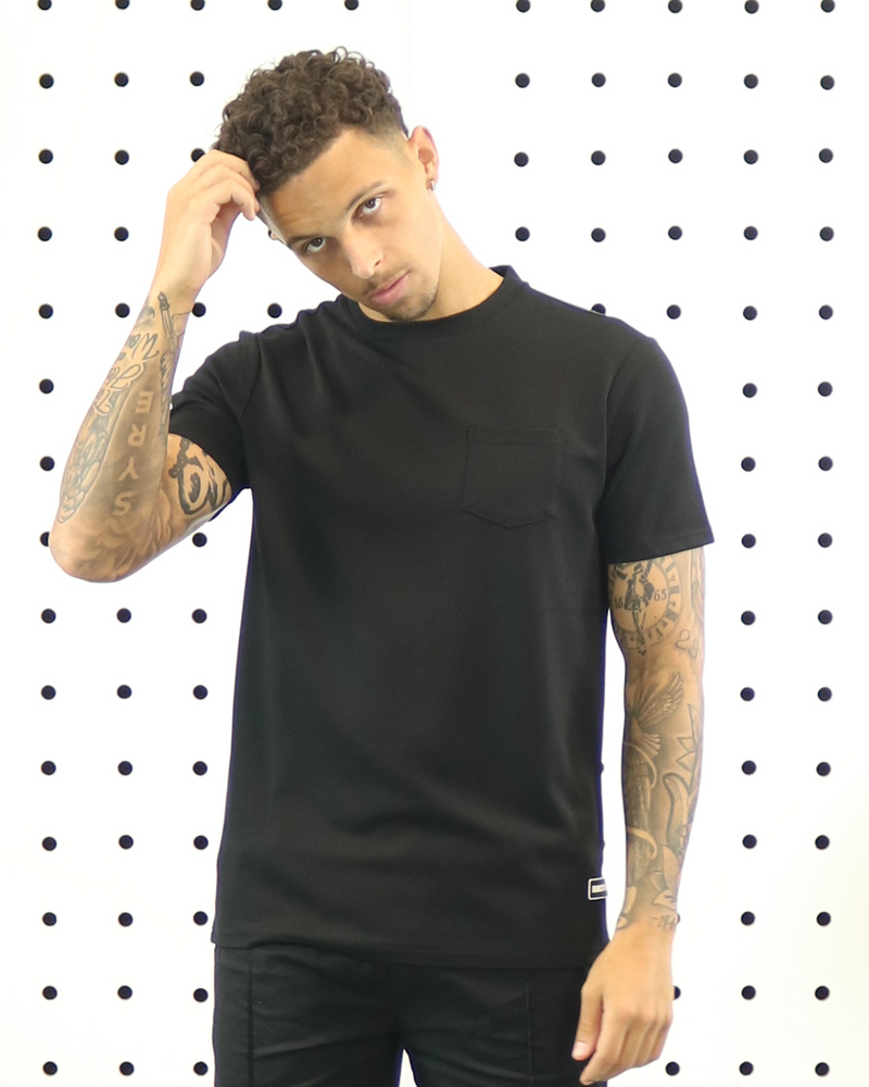 Fearless Outlaw Refined Pocket T-Shirt - Black