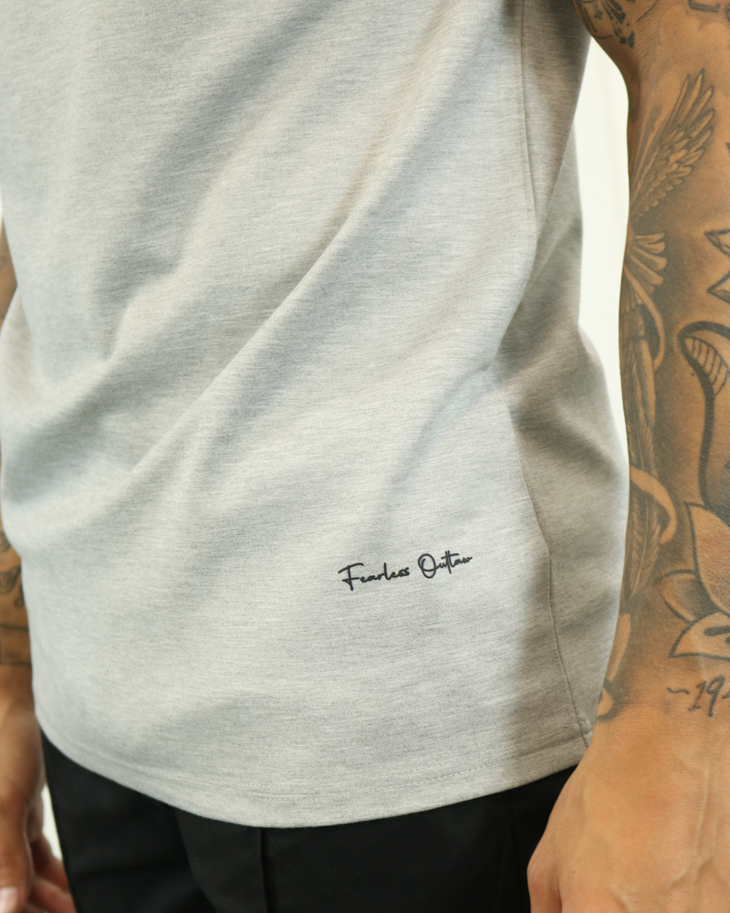 Fearless Outlaw Refined Pocket T-Shirt - Grey