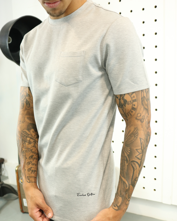 Fearless Outlaw Refined Pocket T-Shirt - Grey