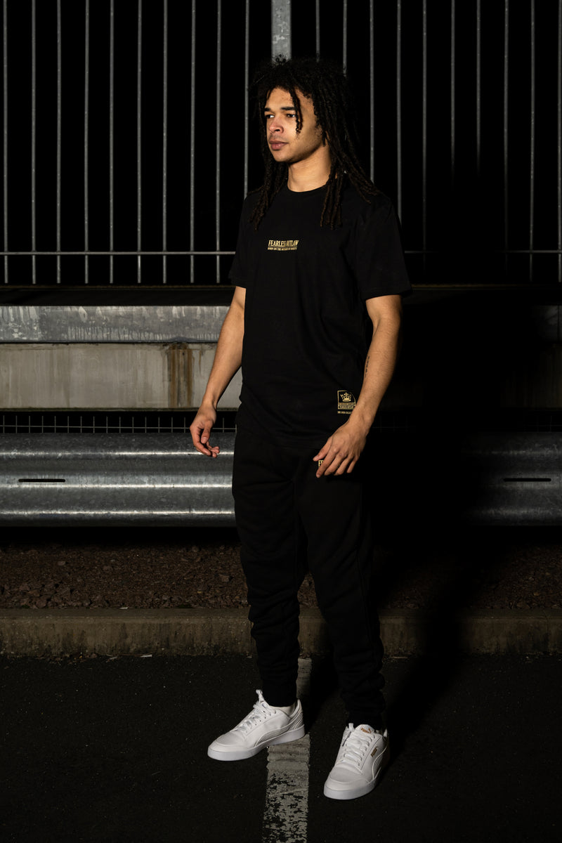 Fearless Outlaw The Gold Collection : Piccolo Signature T-Shirt - Black/Gold