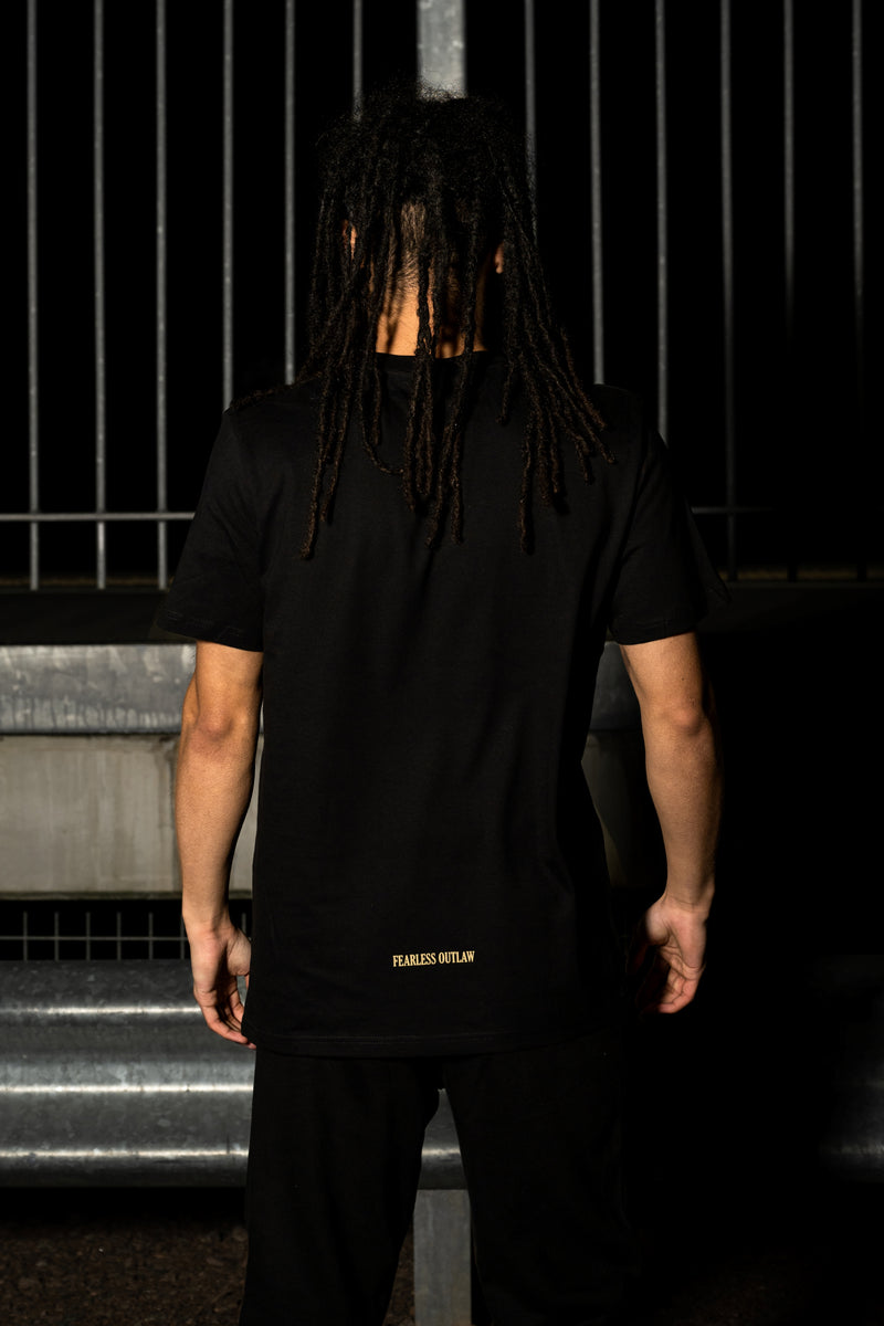 Fearless Outlaw The Gold Collection : Piccolo Signature T-Shirt - Black/Gold