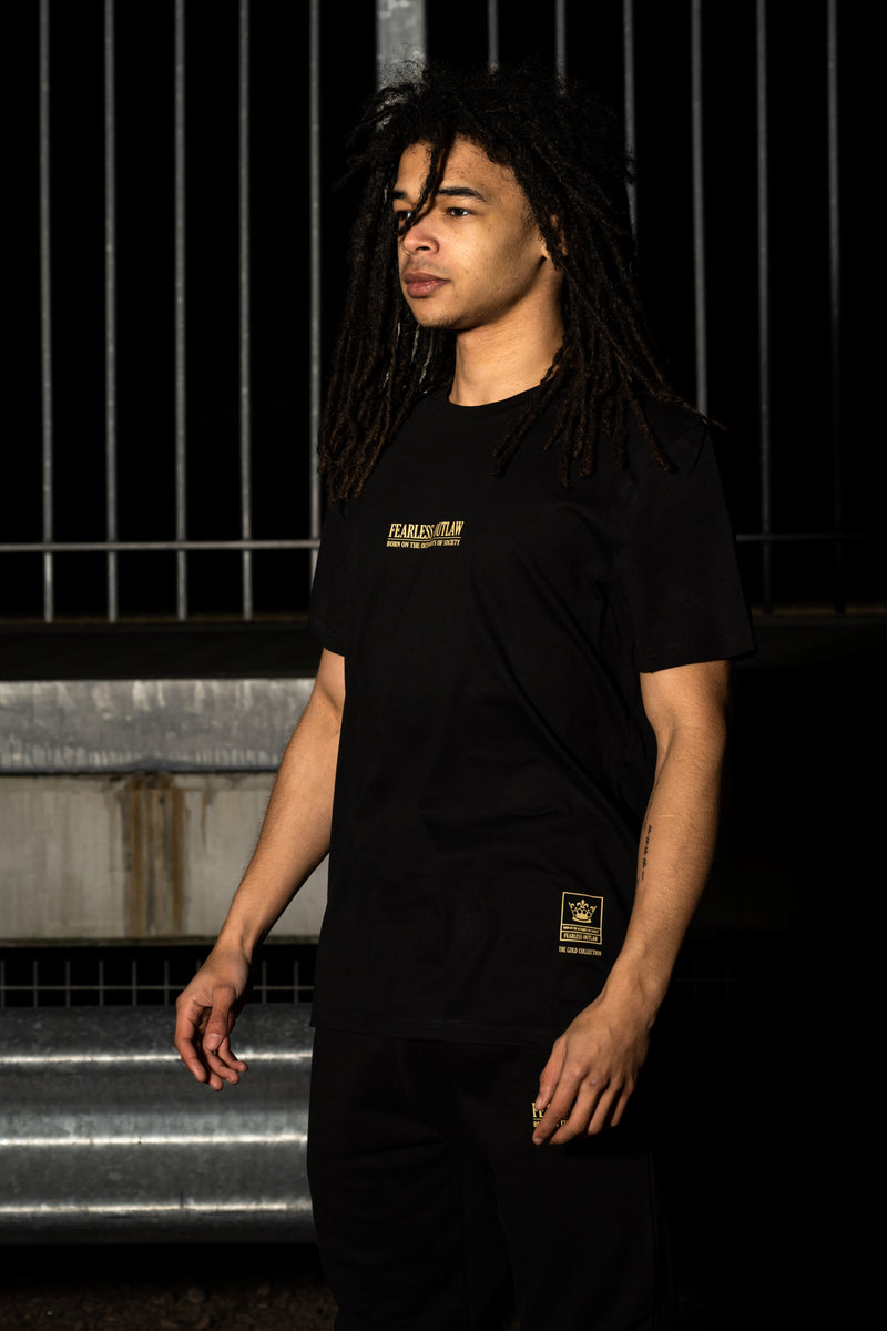 Fearless Outlaw The Gold Collection : Piccolo Signature T-Shirt - Black/Gold