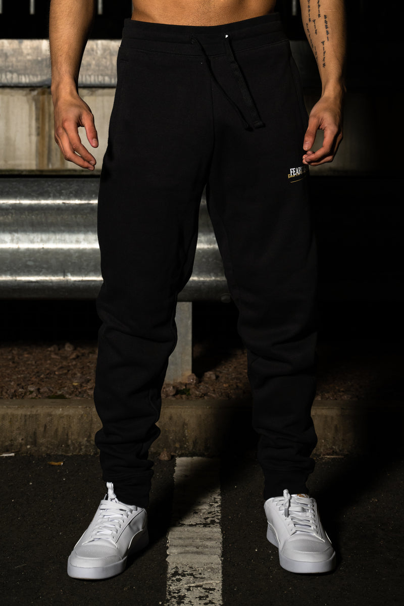 Fearless Outlaw The Gold Collection : Graffiti Sweatpants - Black/Gold