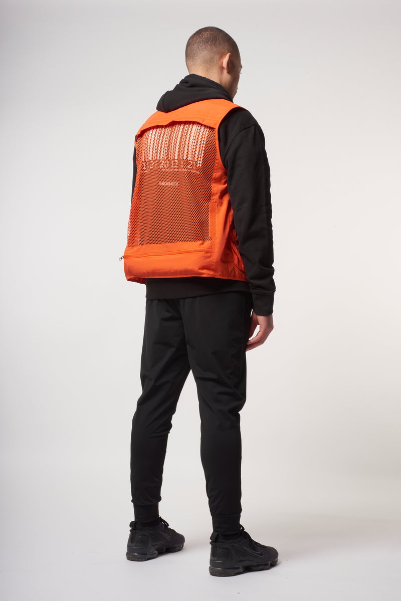 Fearless Outlaw Utility Tactical Zip Vest - Orange