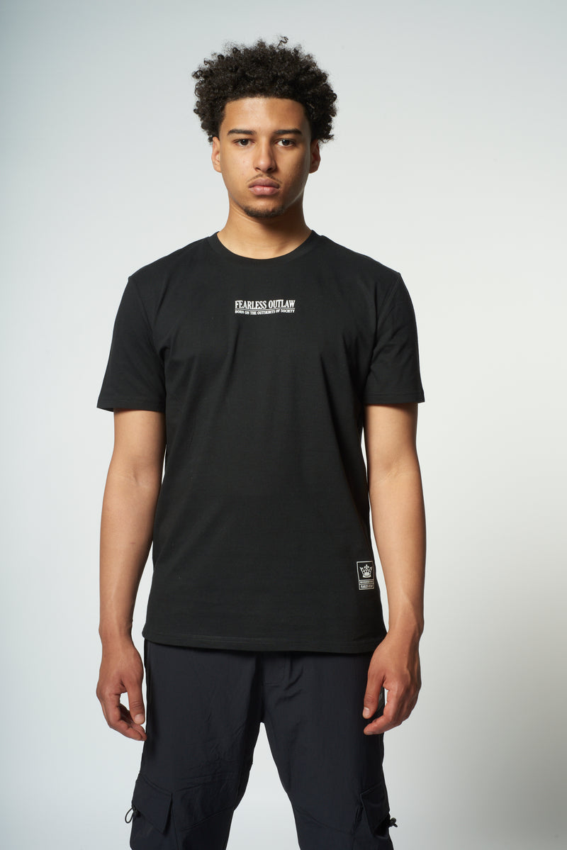 Fearless Outlaw Piccolo Signature T-Shirt - Black